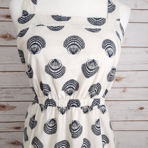 J. Crew Factory Sea Shell Print Maxi Sundress - Picture 2 of 12